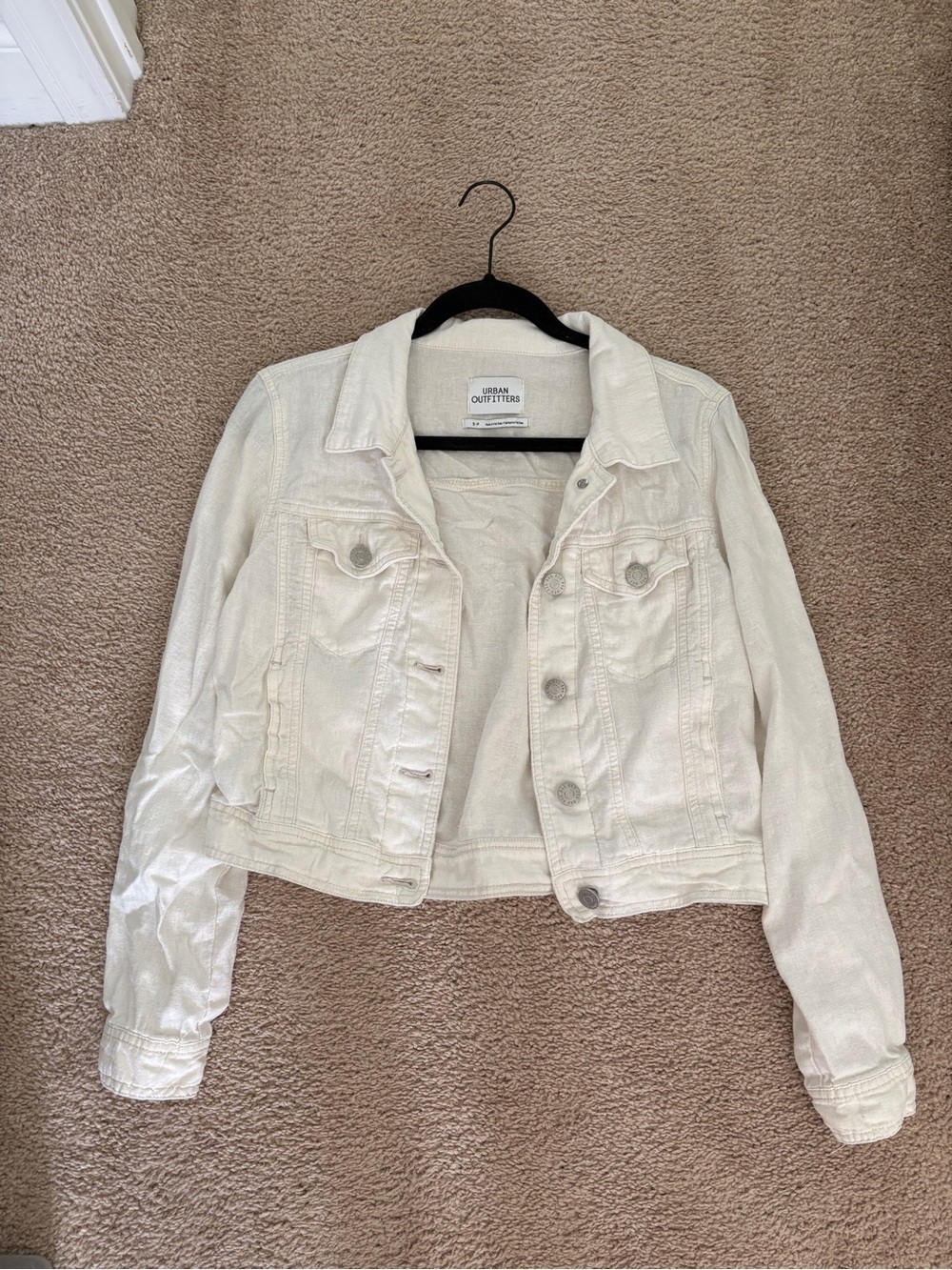 Urban Outfitters White Denim Jacket
